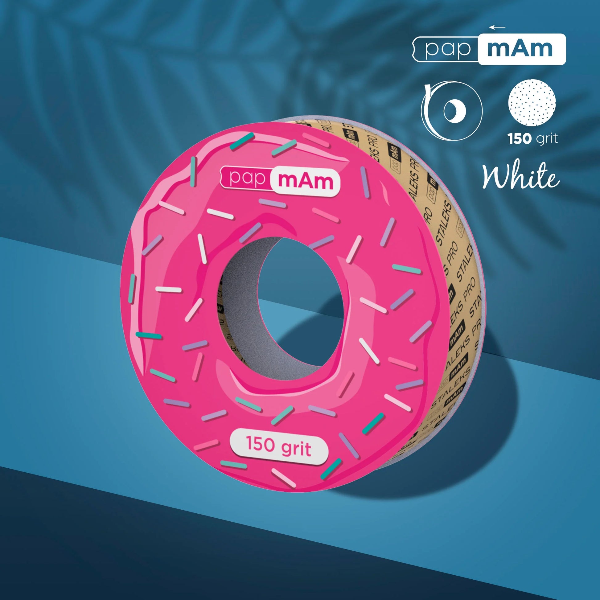 White disposable abrasive tape papmAm EXPERT (without plastic case) STALEKS PRO - Pipa Cosmetics Staleks Pro