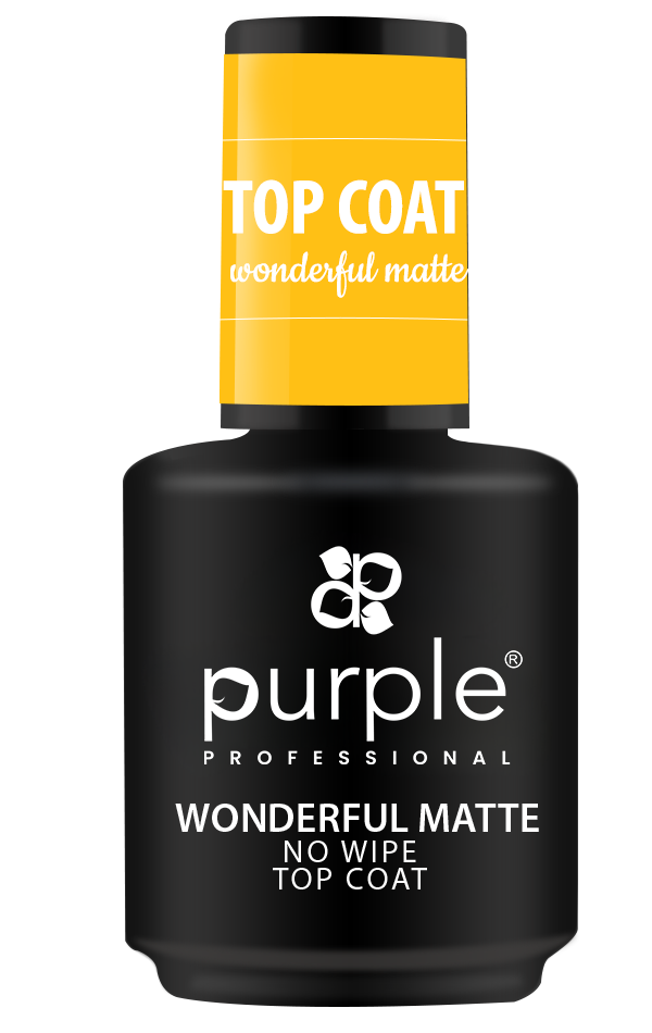 Wonderful Matte No Wipe Top Coat - Pipa Cosmetics Purple Professional®