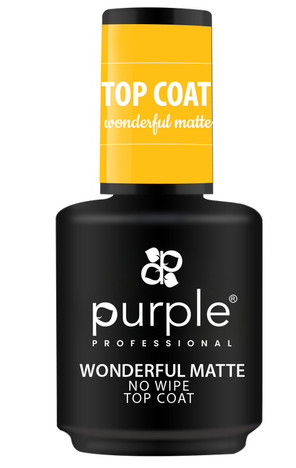 Wonderful Matte No Wipe Top Coat - Pipa Cosmetics Purple Professional® 