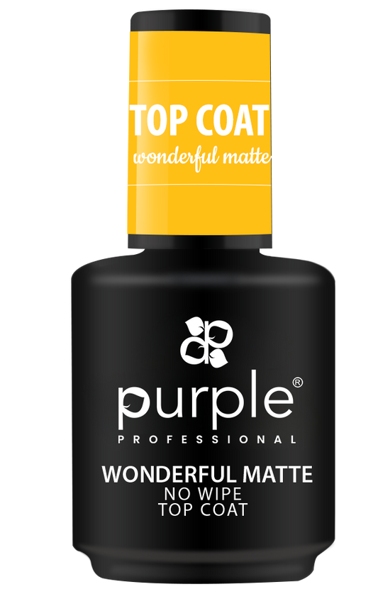 Wonderful Matte No Wipe Top Coat - Pipa Cosmetics Purple Professional®
