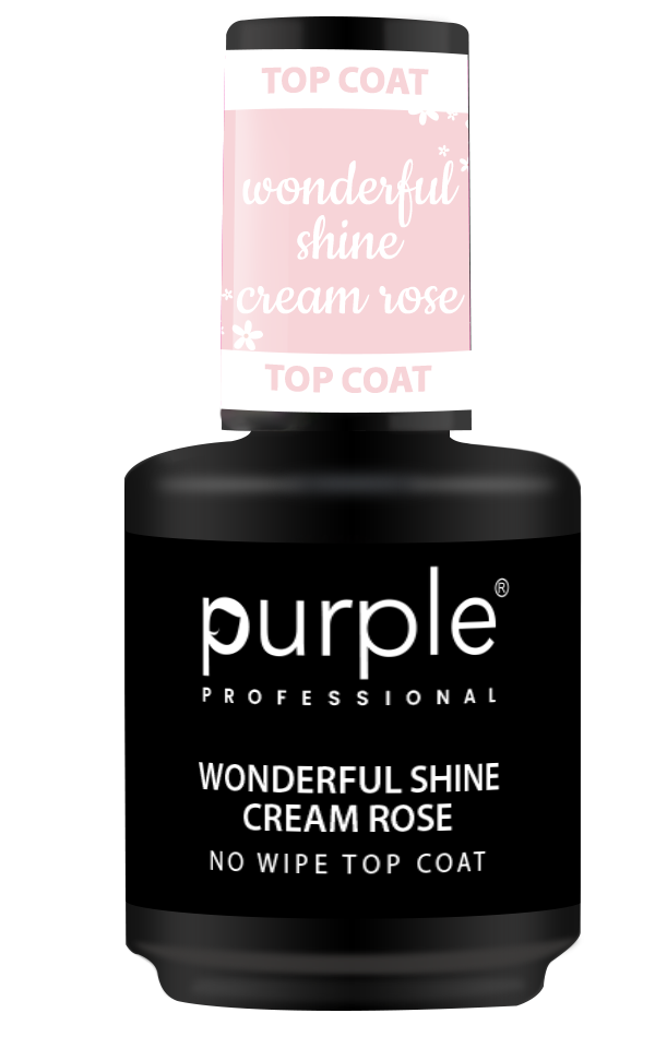 Wonderful Shine Cream Rose No Wipe Top Coat - Pipa Cosmetics