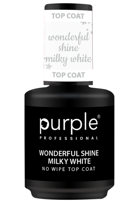 Wonderful Shine Milky White No Wipe Top Coat - Pipa Cosmetics