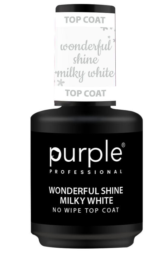 Wonderful Shine Milky White No Wipe Top Coat - Pipa Cosmetics