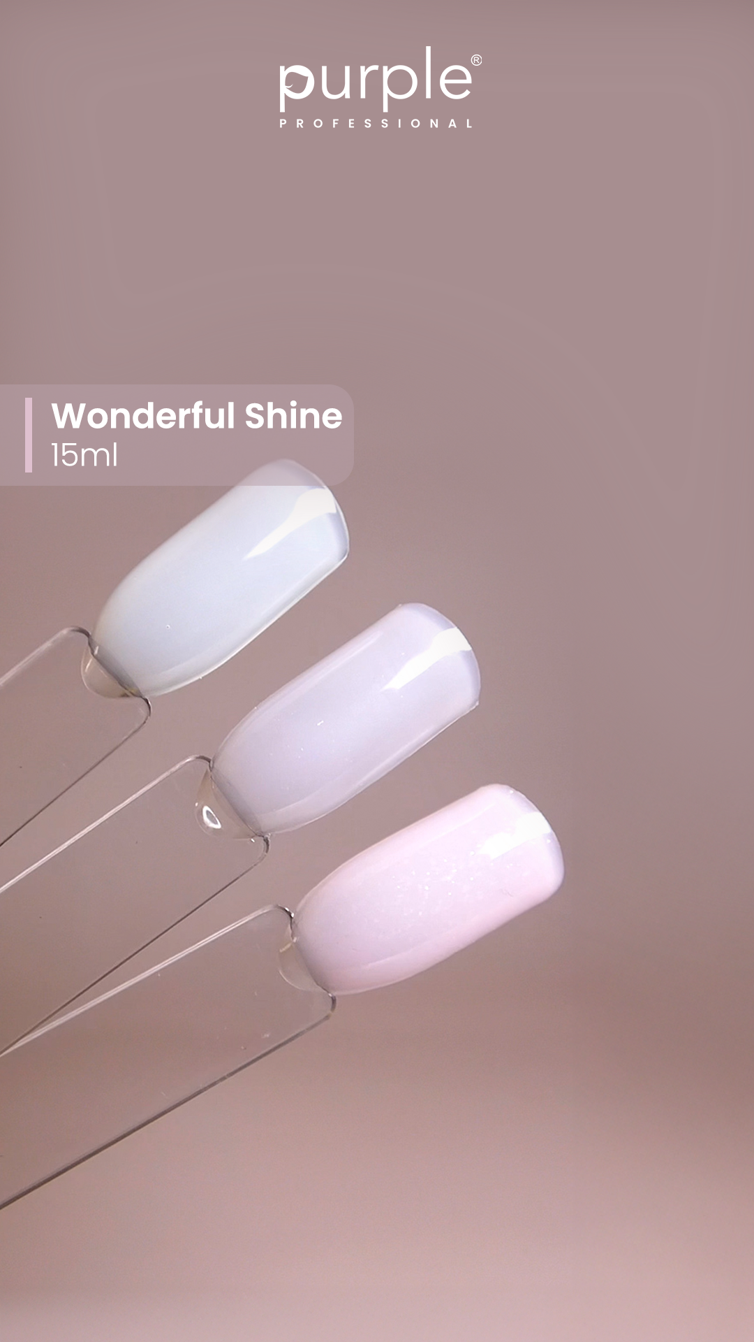 Wonderful Shine Milky Pink Shimmer  No Wipe Top Coat