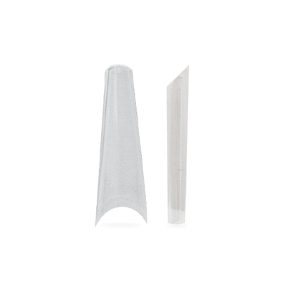 XXL Extra Long Ballerina Clear Nail Tips - Pipa Cosmetics Purple Professional®