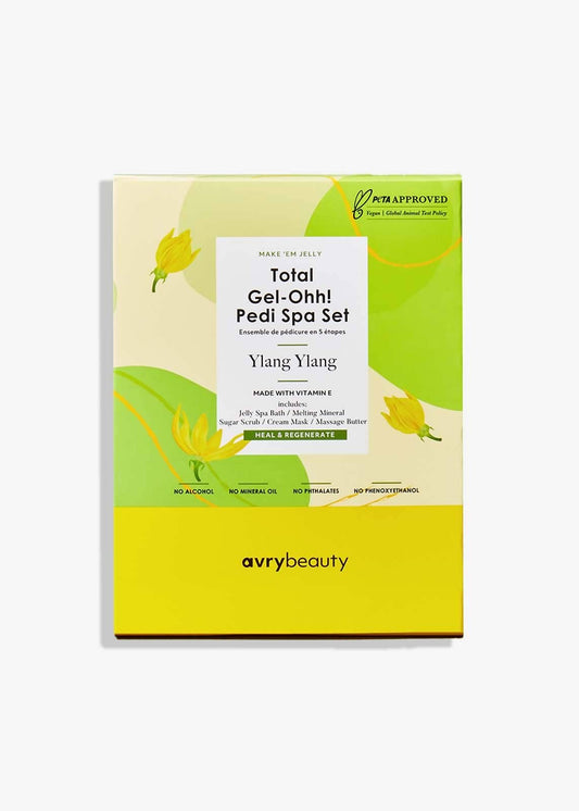 AvryBeauty - Gel-Ohh! Kit de Pedicure Jelly Spa 5 Passos - Ylang Ylang - Pipa Cosmetics