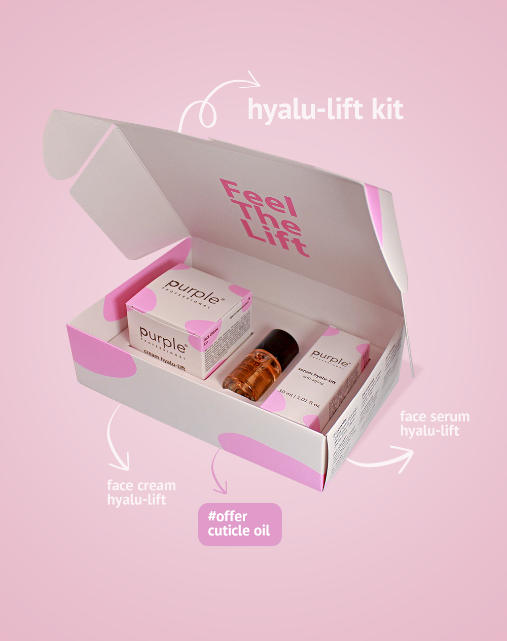 Cream + Serum Hyalu-Lift + Oferta Nail Oil 10ml