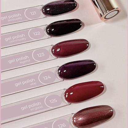 KIT GEL POLISH 21  – 6 Colours + 2 FREE Brushes