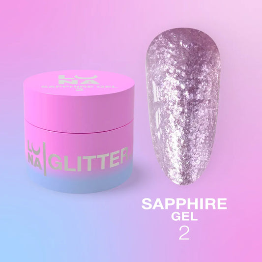 Sapphire Gel Glitter № 2 5ml