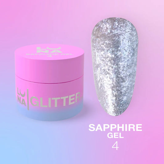 Sapphire Gel Glitter № 4 5ml