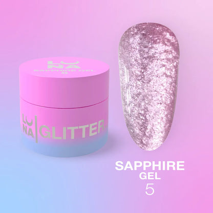 Sapphire Gel Glitter № 5 5ml