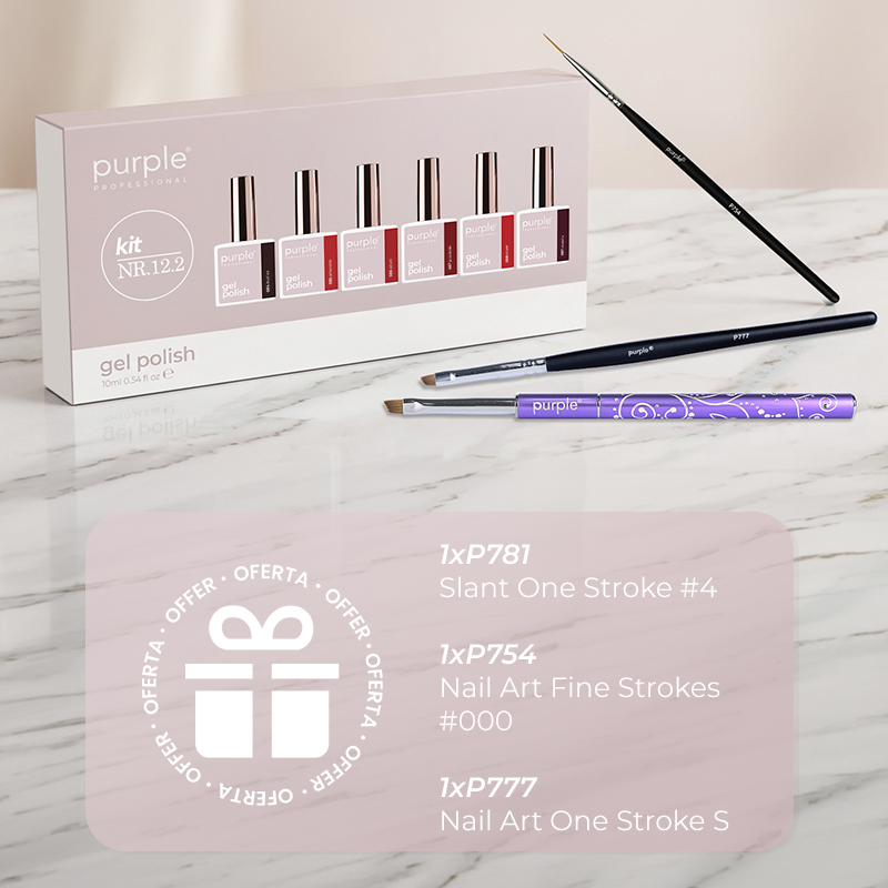 Gel Polish Kit 12.2 + One Stroke Brushes