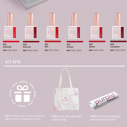 KIT GEL POLISH 6 - Pipa Cosmetics