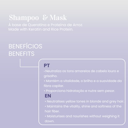 Haarmasker Violet Tech