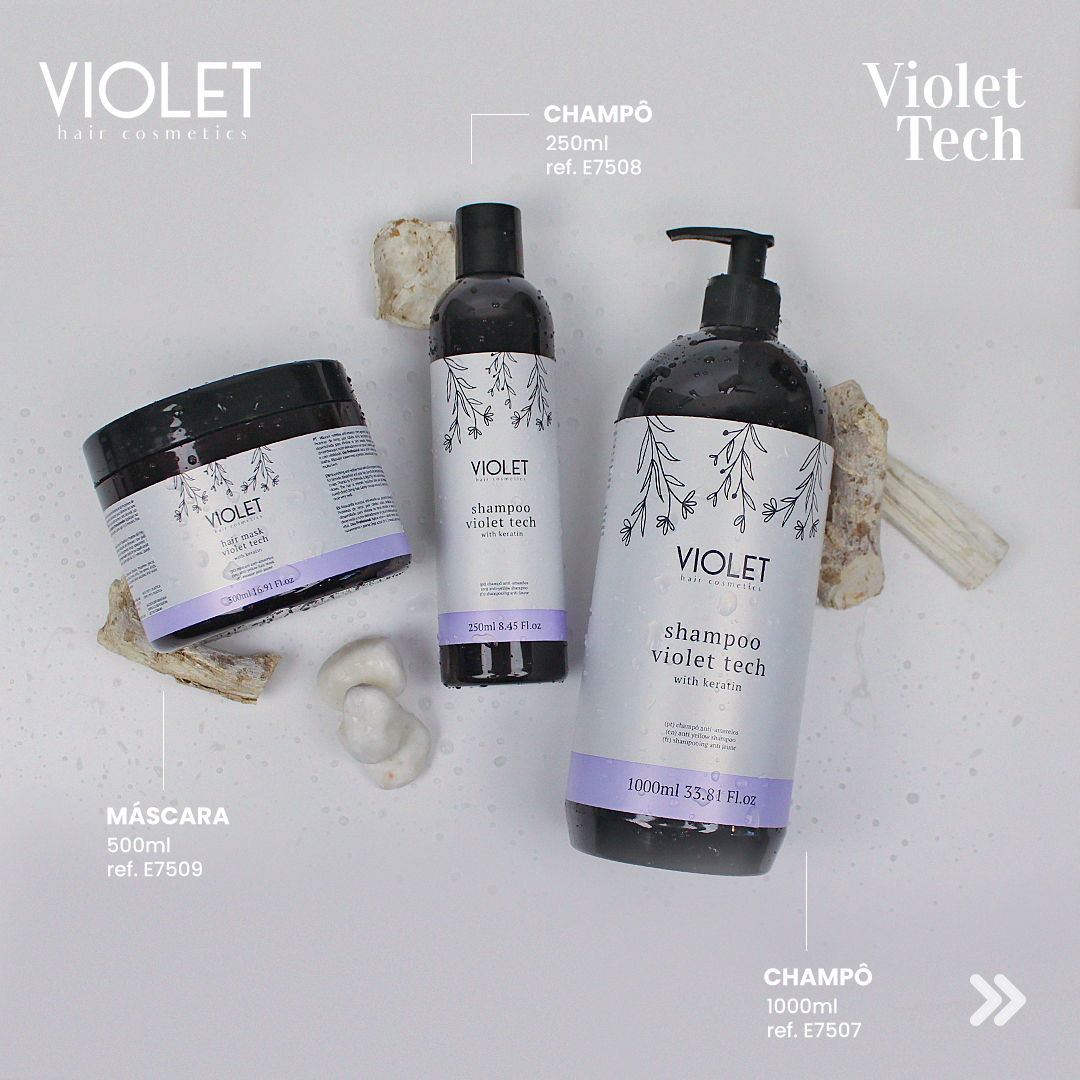 Haarmasker Violet Tech