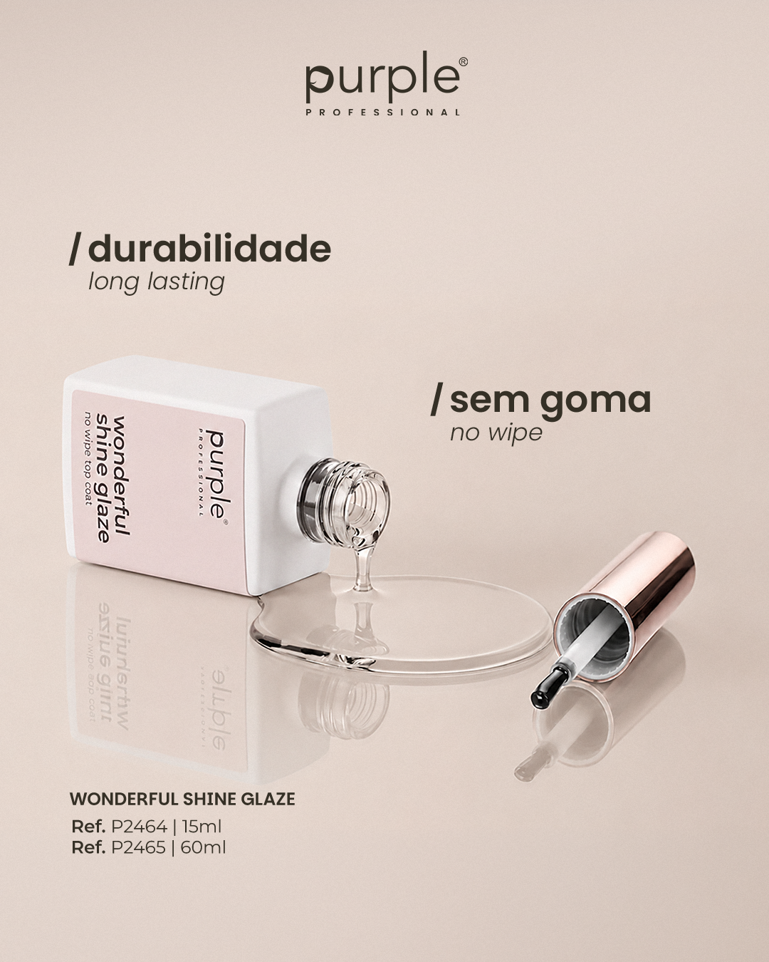 Wonderful Shine Glaze No Wipe Top Coat - Pipa Cosmetics