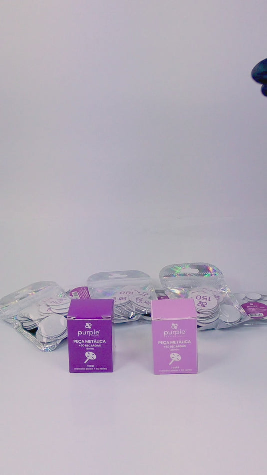 Metalen basis van ronde kleefschijven 15 mm voor pedicure