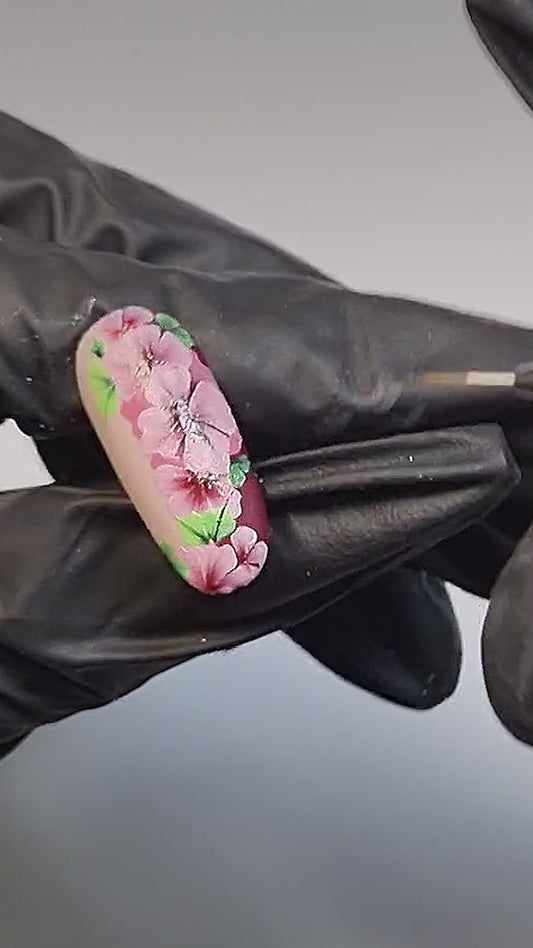 Nylon Nail Art Thin Strokes Brush 7mm (metallic handle)