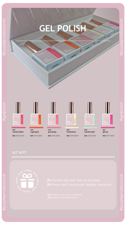 KIT GEL POLISH 17 - Pipa Cosmetics