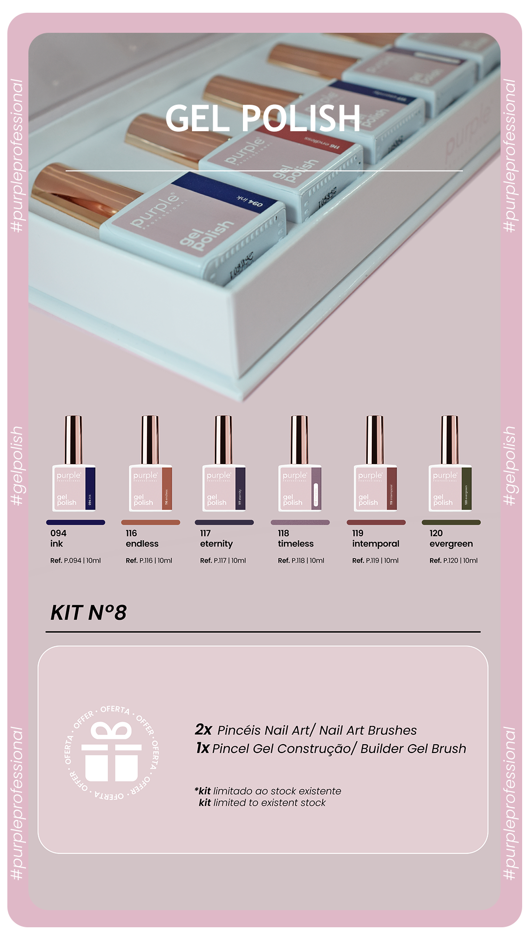 Gel Polish Kit 8.1 – Free Brush Set P766