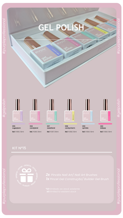 KIT GEL POLISH 15 - Pipa Cosmetics