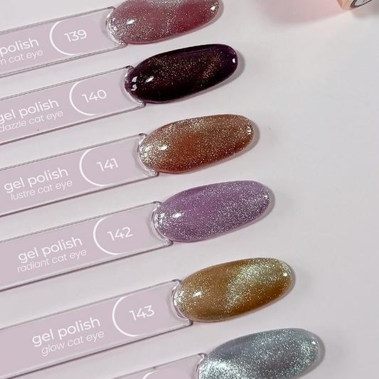 Kit Gel Polish 24 – CAT EYE + FREE Magnet & Mini Buffers